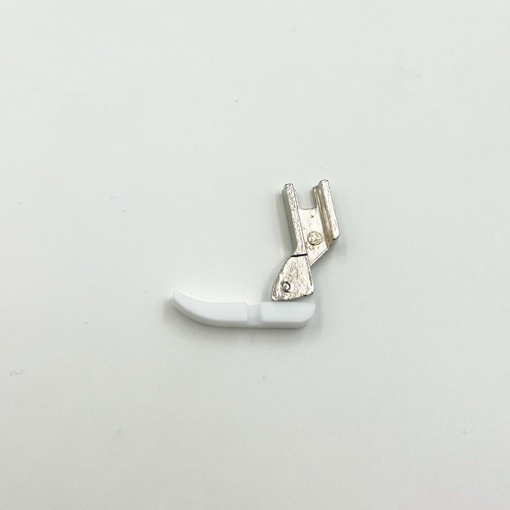 Calcador (Pé) de Teflon para Fecho (Zipper) e Pesponto - Máquina Ponto Corrido/Preso (Reta)