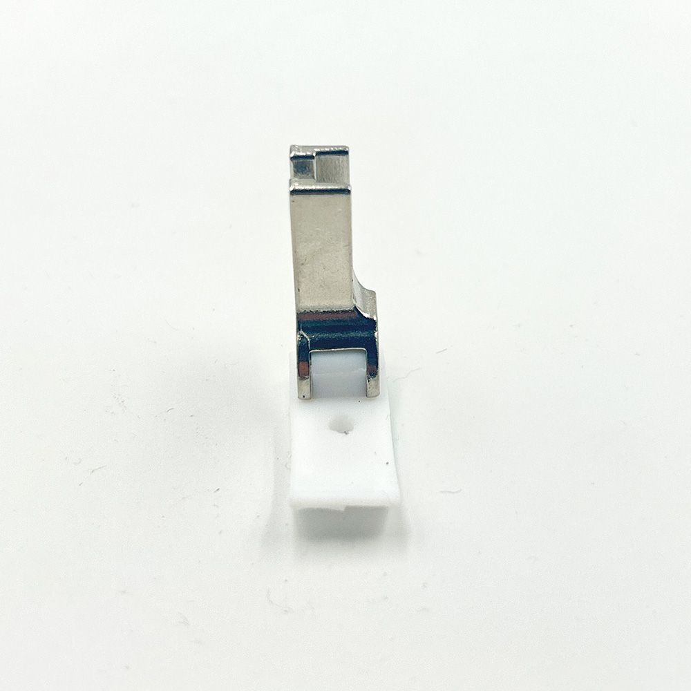 Calcador Pe Ponto Corrido Ponto Preso Maquina reta Calcador pe Vivos Cordao Base Teflon Plastico Lado Direito 3 8MM 3